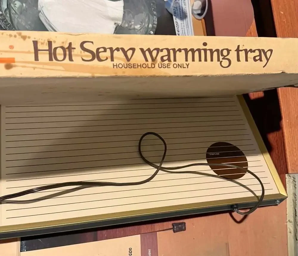 Vintage Rival Hot Serv Warming Tray Model 607